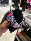 Pink Bottle Cap Necklace