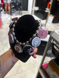 Pink Bottle Cap Necklace