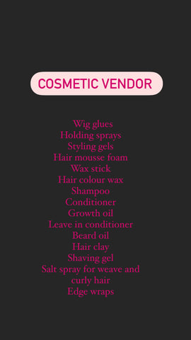 Cosmetic vendor